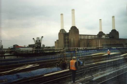 Picture taken from train leaving London
